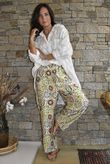 Riad Nights Relaxed Barrel Pant Greens